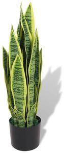 VidaXL Umjetna biljka sanseverija s posudom 65 cm zelena