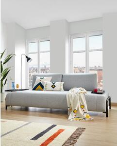 Svijetlo siva sofa s malim prostorom za odlaganje Kave Home Compo