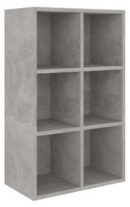 VidaXL Ormarić za knjige / komoda siva boja betona 66x30x97,8 cm iverica