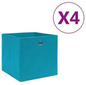 VidaXL Kutije za pohranu od netkane tkanine 4 kom 28x28x28 cm plave