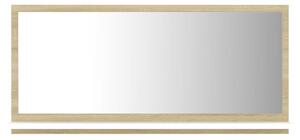 VidaXL Kupaonsko ogledalo bijelo i boja hrasta 80x10,5x37 cm drveno