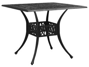 VidaXL Vrtni stol crni 90 x 90 x 73 cm od lijevanog aluminija