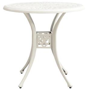 VidaXL Vrtni stol bijeli 78 x 78 x 72 cm od lijevanog aluminija