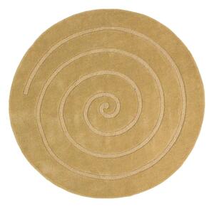 Bež vuneni tepih Think Rugs Spiral, ⌀ 140 cm