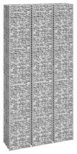 VidaXL Gabionske povišene gredice 3 kom 30 x 30 x 200 cm željezne