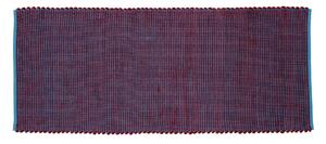 Ljubičasto-plavi tepih od vune i pamuka Hübsch Lexa, 80 x 200 cm