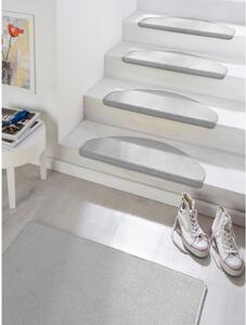 Set od 15 sivih tepiha za stepenice Hanse Home Fancy, 23 x 65 cm