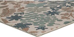 Bež-zeleni vanjski tepih Universal Floral, 130 x 190 cm