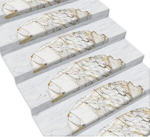 Set od 16 tepiha za stepenice Vitaus Marble Art, 20 x 65 cm