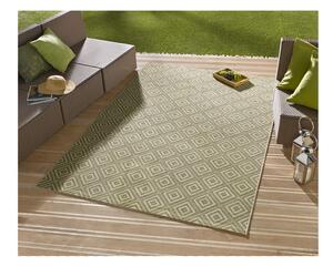 Zeleni vanjski tepih NORTHRUGS Karo, 140 x 200 cm