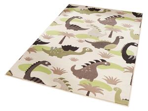 Djeca zeleno-smeđi tepih Zala Living Dino 140 x 200
