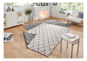 Sivo-krem vanjski tepih NORTHRUGS Malaga, 80 x 150 cm