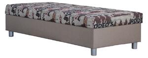 Zondo Jednostruki krevet (kauč) 90 cm Inez (svijetlosmeđa + Rodeo 10) (s poliuretanskim madracem) (s prostorom za odlaganje). 1018144