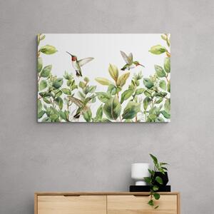 Slika kolibriji i lišće