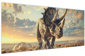 Slika - Triceratops (120x50 cm)