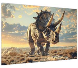 Slika - Triceratops (90x60 cm)