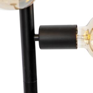 Moderna podna lampa crna 5-light - Facil