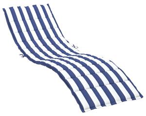 VidaXL Jastuk za ležaljku plavo-bijeli prugasti od tkanine Oxford