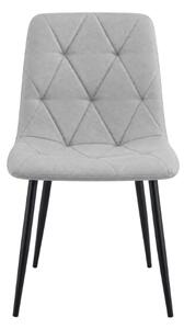 Siva stolica LIBRA PLATINUM GREY s crnim nogama