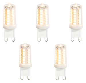 Set od 5 G9 LED žarulja prozirne 3,5W 480 lm 2700K