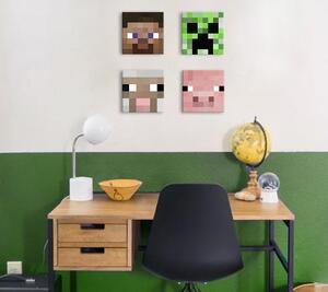 Minecraft slike - Najbolji likovi na platnu - Steve, Creeper, Sheep, Pig ()