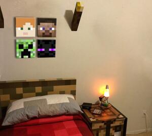 Minecraft slike - Najbolji likovi na platnu - Alex, Steve, Enderman, Creeper ()