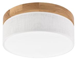 LED stropna svjetiljka BELLADONNA 20W 230V promjer 30 cm bijela/dub
