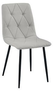 Siva stolica LIBRA PLATINUM GREY s crnim nogama