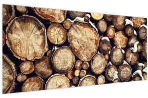 Slika - Drvo u snijegu (120x50 cm)