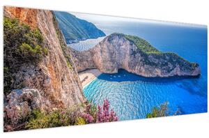 Slika - Plaža Navagio, Grčka (120x50 cm)