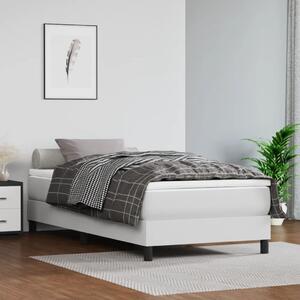 VidaXL Madrac s džepičastim oprugama bijeli 80x200x20 cm umjetne kože