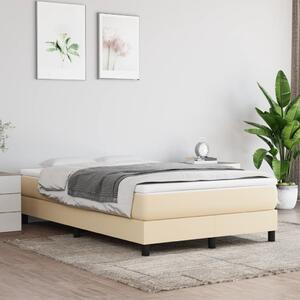 VidaXL Madrac s džepičastim oprugama krem 120x200x20 cm od tkanine