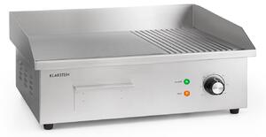 Klarstein Grillmeile 3000GR, električni roštilj, 3000 W, grill ploča, 54,5 x 35 cm, glatki/rebrasti