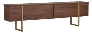 TV komoda u dekoru oraha u tamnoj prirodnoj boji 180x50x30 cm Onera – Kalune Design