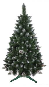 Snježno umjetni božićni bor s češerima 150 cm