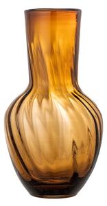 Smeđa staklena ručno izrađena vaza (visina 27 cm) Saiqa – Bloomingville
