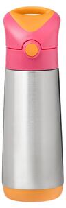 B.box Termo bočica sa slamkom 500 ml, Streawberry shake