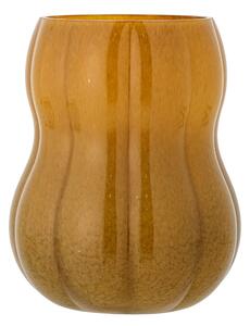 Smeđa staklena ručno izrađena vaza (visina 20 cm) Pumpkin – Bloomingville