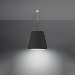 Crna viseća svjetiljka sa staklenim sjenilom ø 50 cm Tresco - Nice Lamps