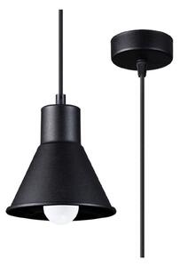Crna visilica s metalnim sjenilom 14x14 cm Martina - Nice Lamps