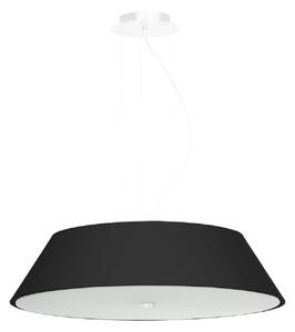 Crna visilica sa staklenim sjenilom ø 60 cm Hektor - Nice Lamps