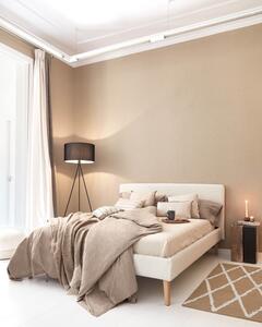 Svijetlosivi bračni krevet Kave Home Lydia, 160 x 200 cm