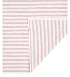 Set od 3 bijelo-ružičasta pamučna ručnika, Viola