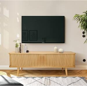 TV komoda u dekoru hrasta u prirodnoj boji 138x50 cm Rove – Woodman