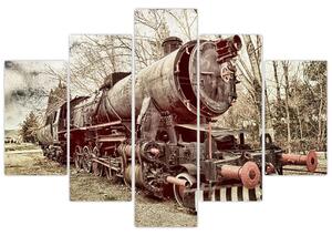 Povijesna slika lokomotive (150x105 cm)