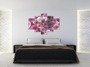 Apstraktna slika cvijeća ruže (150x105 cm)