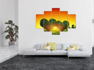 Slika - Srce u krošnjama drveća (150x105 cm)