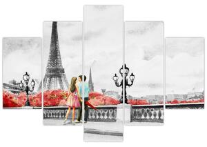 Slika - Ljubavnici u Parizu (150x105 cm)