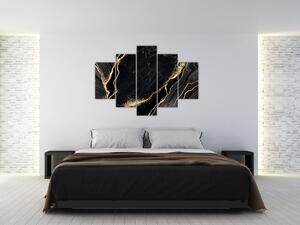 Slika zlatne apstrakcije (150x105 cm)