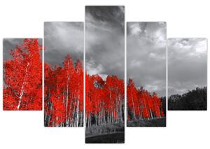 Slika - Drveće u jesenskim bojama (150x105 cm)